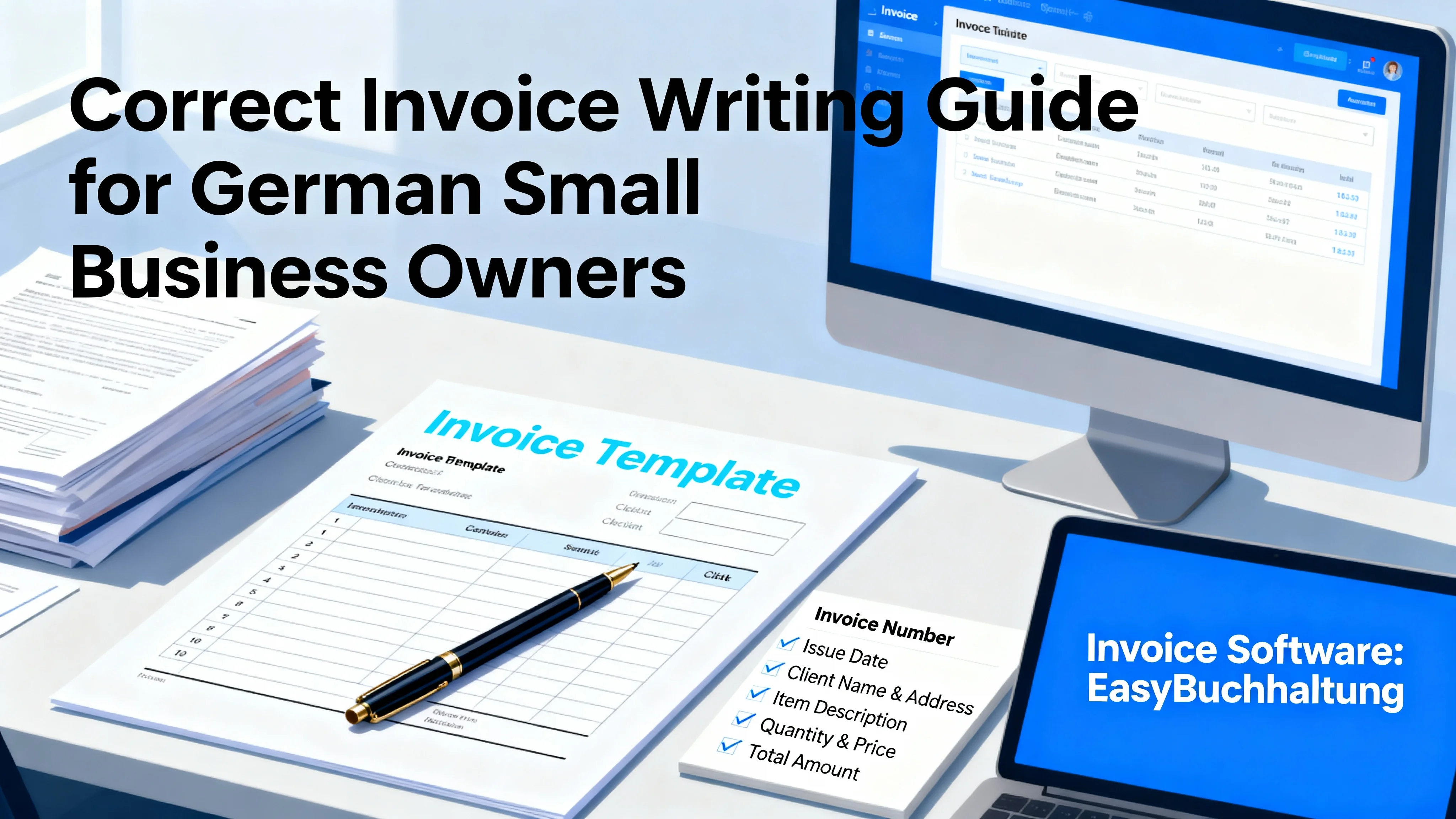 Rechnungen richtig schreiben für Kleinunternehmer